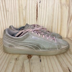 Puma Men's Pink Suede Athletic Sneakers Size 13